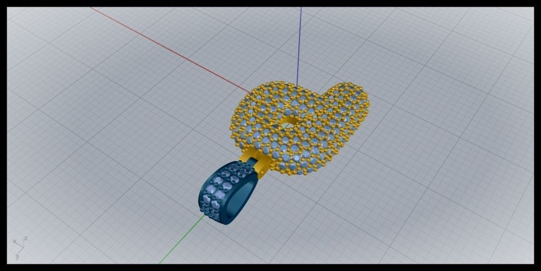 BUBBLE P LETTER 3D print model_5