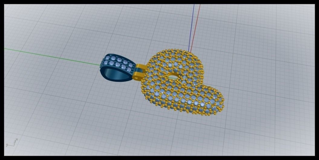 BUBBLE P LETTER 3D print model_4