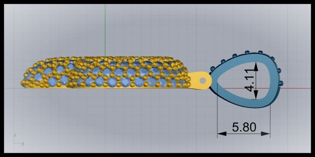 BUBBLE P LETTER 3D print model_9