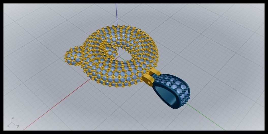 BUBBLE Q LETTER 3D print model_6