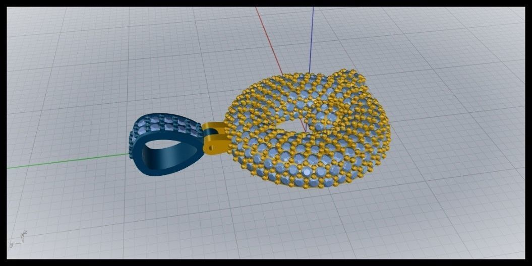 BUBBLE Q LETTER 3D print model_5