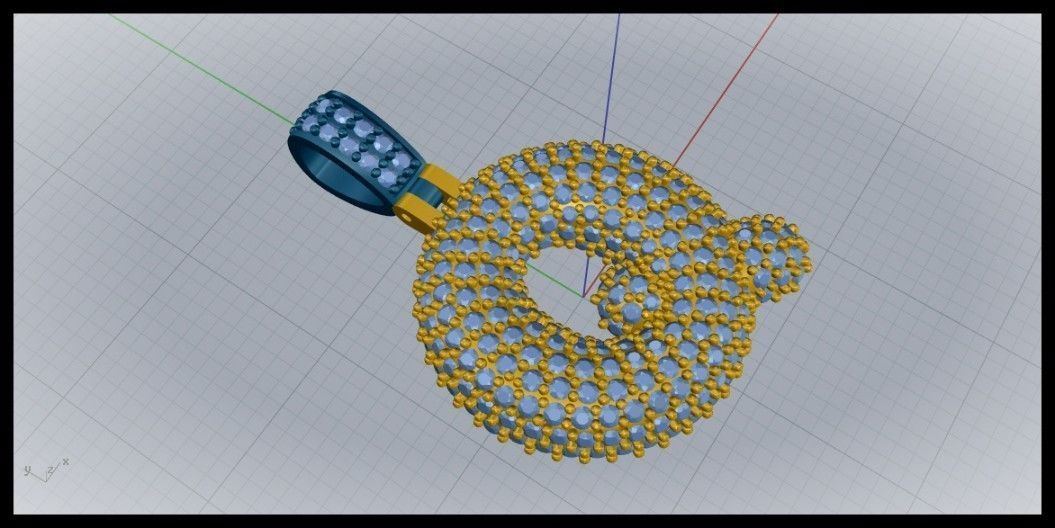 BUBBLE Q LETTER 3D print model_4