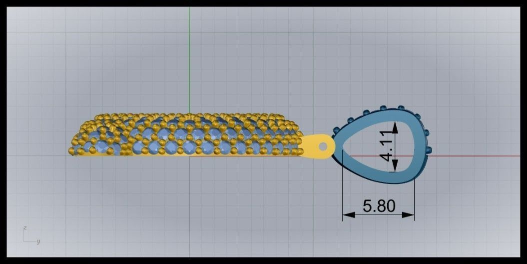 BUBBLE Q LETTER 3D print model_9