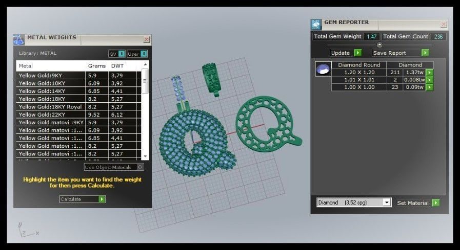 BUBBLE Q LETTER 3D print model_3