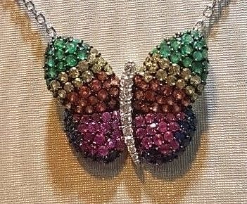  studded butterfly pendant 3D print model