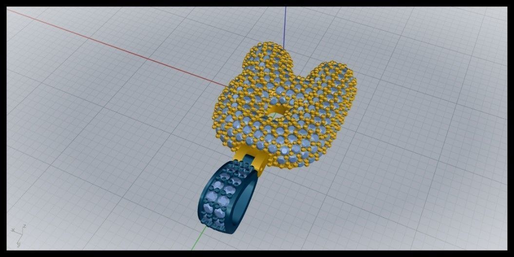 BUBBLE R LETTER 3D print model_5