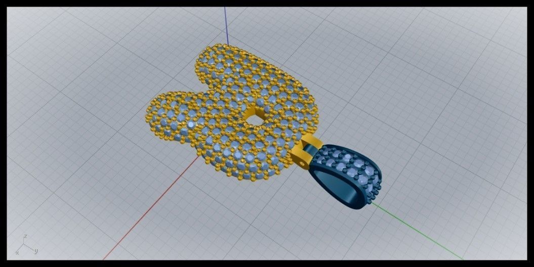 BUBBLE R LETTER 3D print model_6