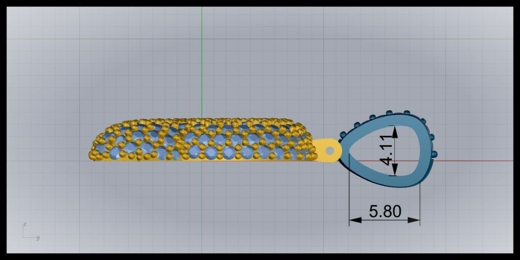 BUBBLE R LETTER 3D print model_9