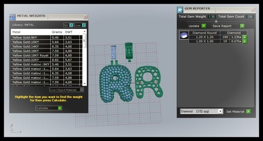 BUBBLE R LETTER 3D print model_3