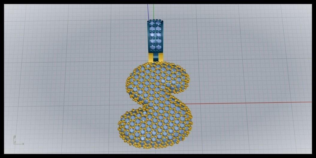 BUBBLE S LETTER 3D print model_7