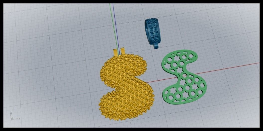 BUBBLE S LETTER 3D print model_9