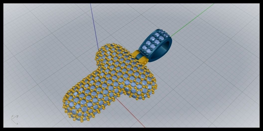 BUBBLE T LETTER 3D print model_6