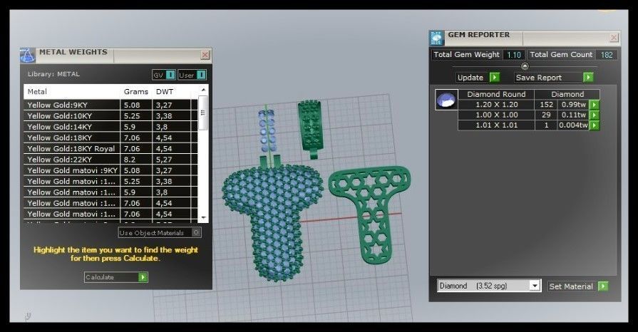BUBBLE T LETTER 3D print model_3