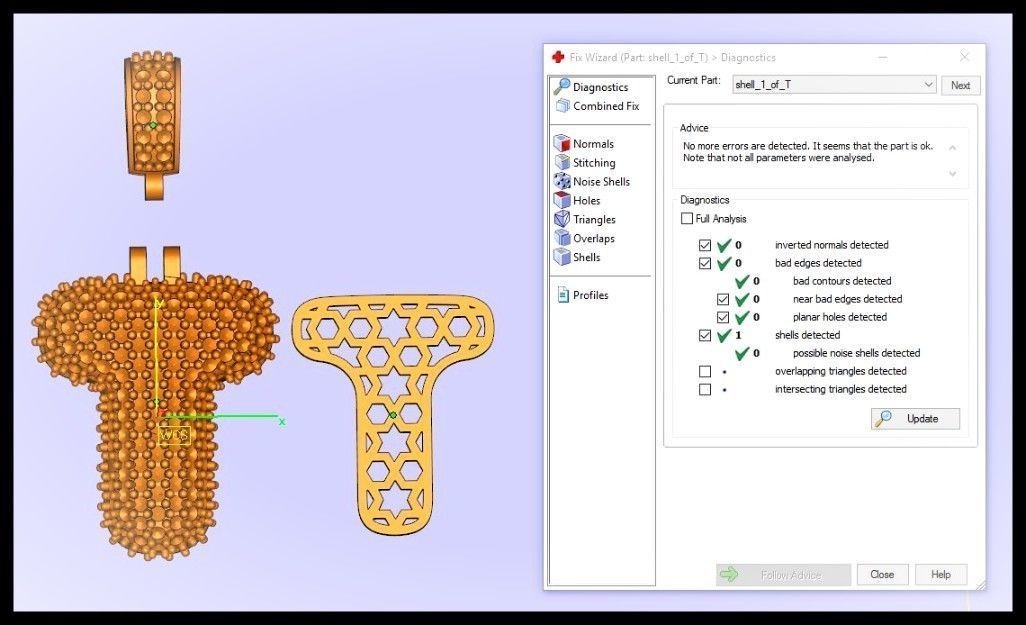 BUBBLE T LETTER 3D print model_2