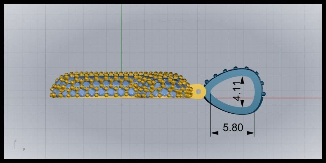 BUBBLE T LETTER 3D print model_9