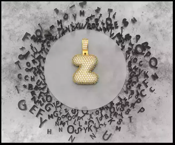 BUBBLE Z LETTER 3D print model