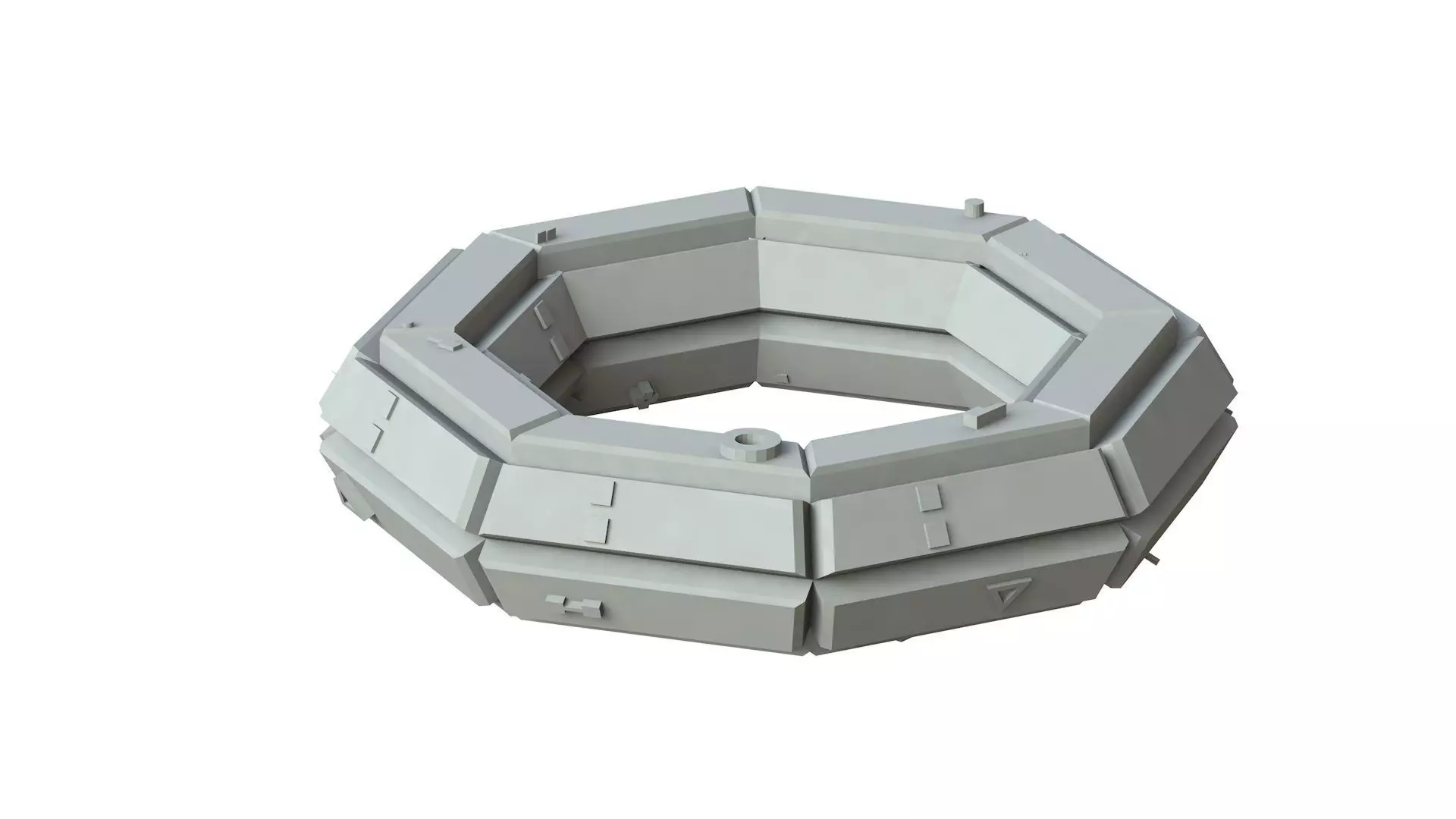 Sci Fi Object No 4298 Low Poly Low-poly 3D model_0