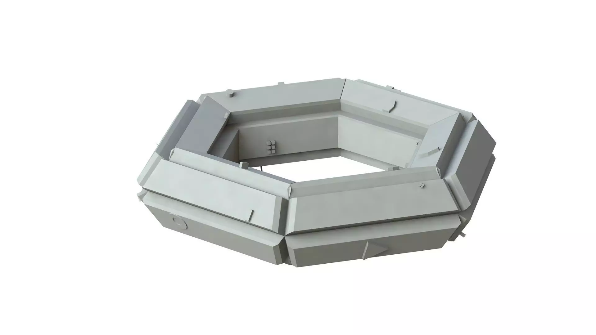 Sci Fi Object No 4272 Low Poly Low-poly 3D model_0