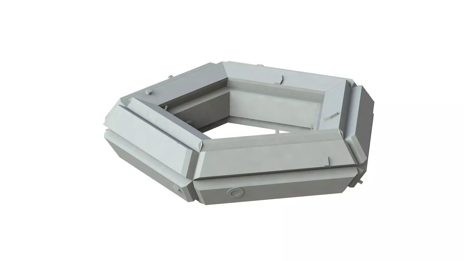 Sci Fi Object No 4266 Low Poly Low-poly 3D model_0