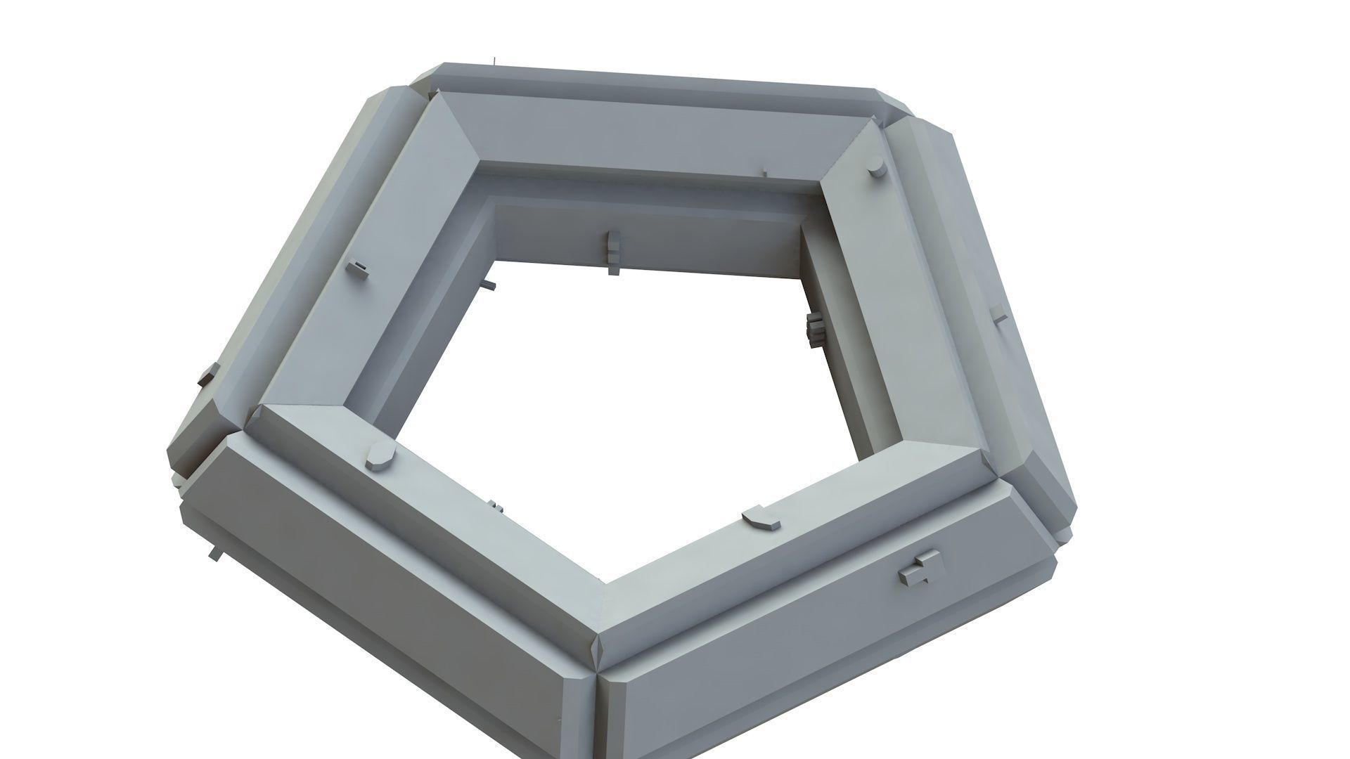 Sci Fi Object No 4266 Low Poly Low-poly 3D model_11