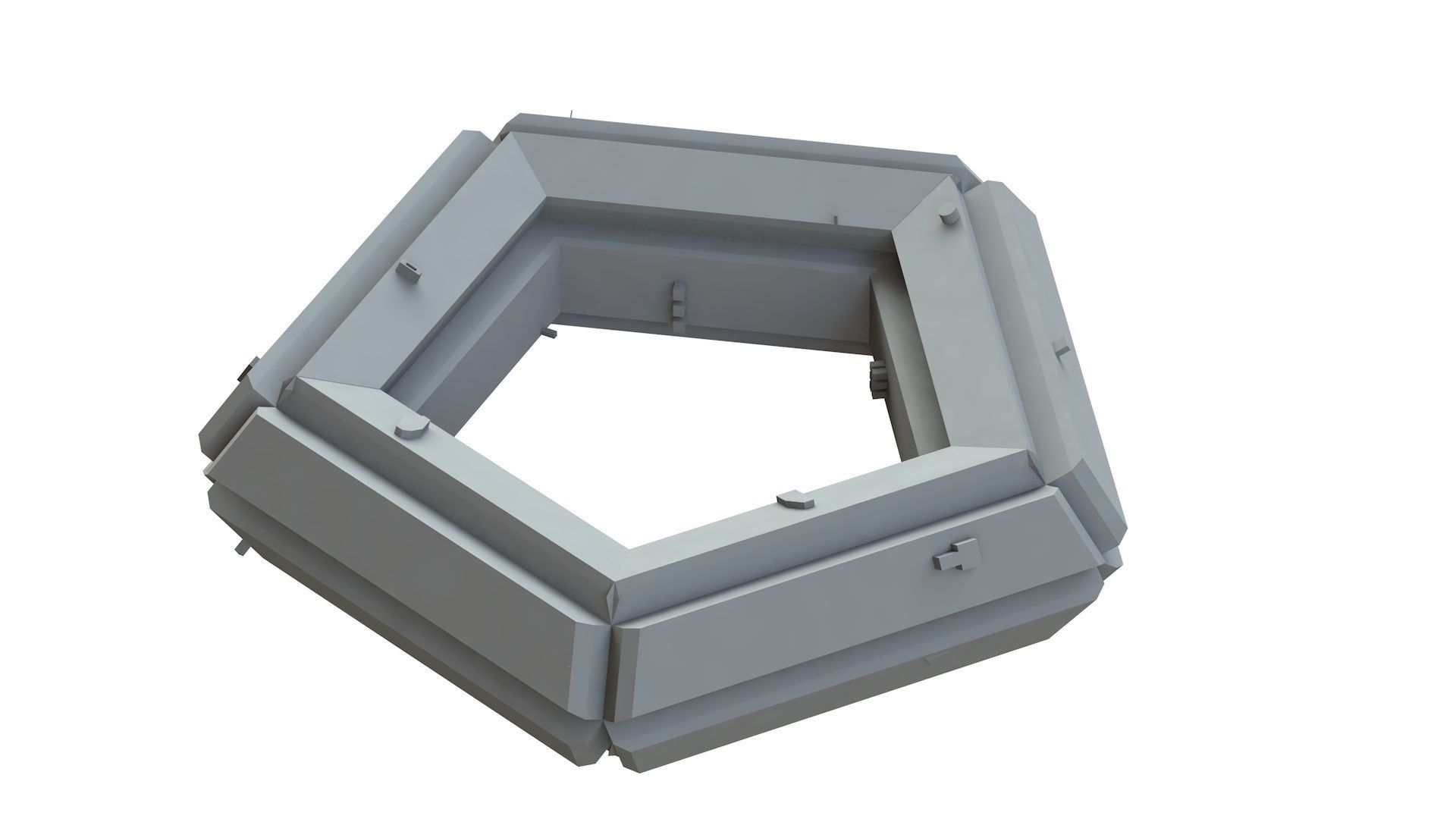 Sci Fi Object No 4266 Low Poly Low-poly 3D model_10