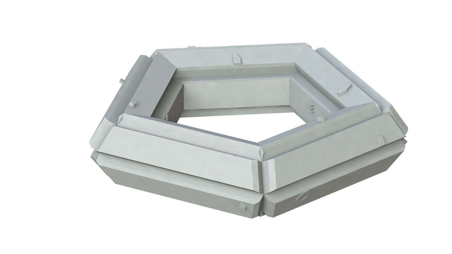 Sci Fi Object No 4266 Low Poly Low-poly 3D model_1