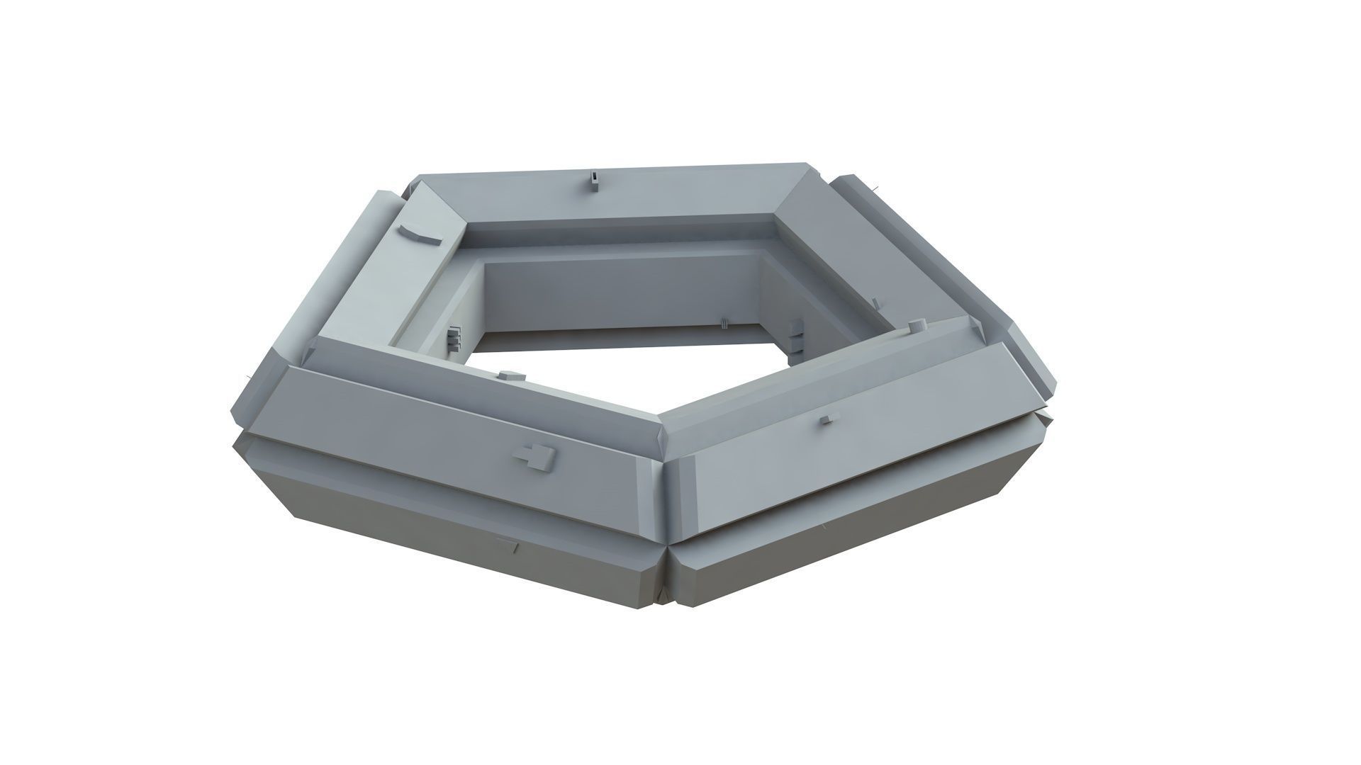 Sci Fi Object No 4266 Low Poly Low-poly 3D model_6