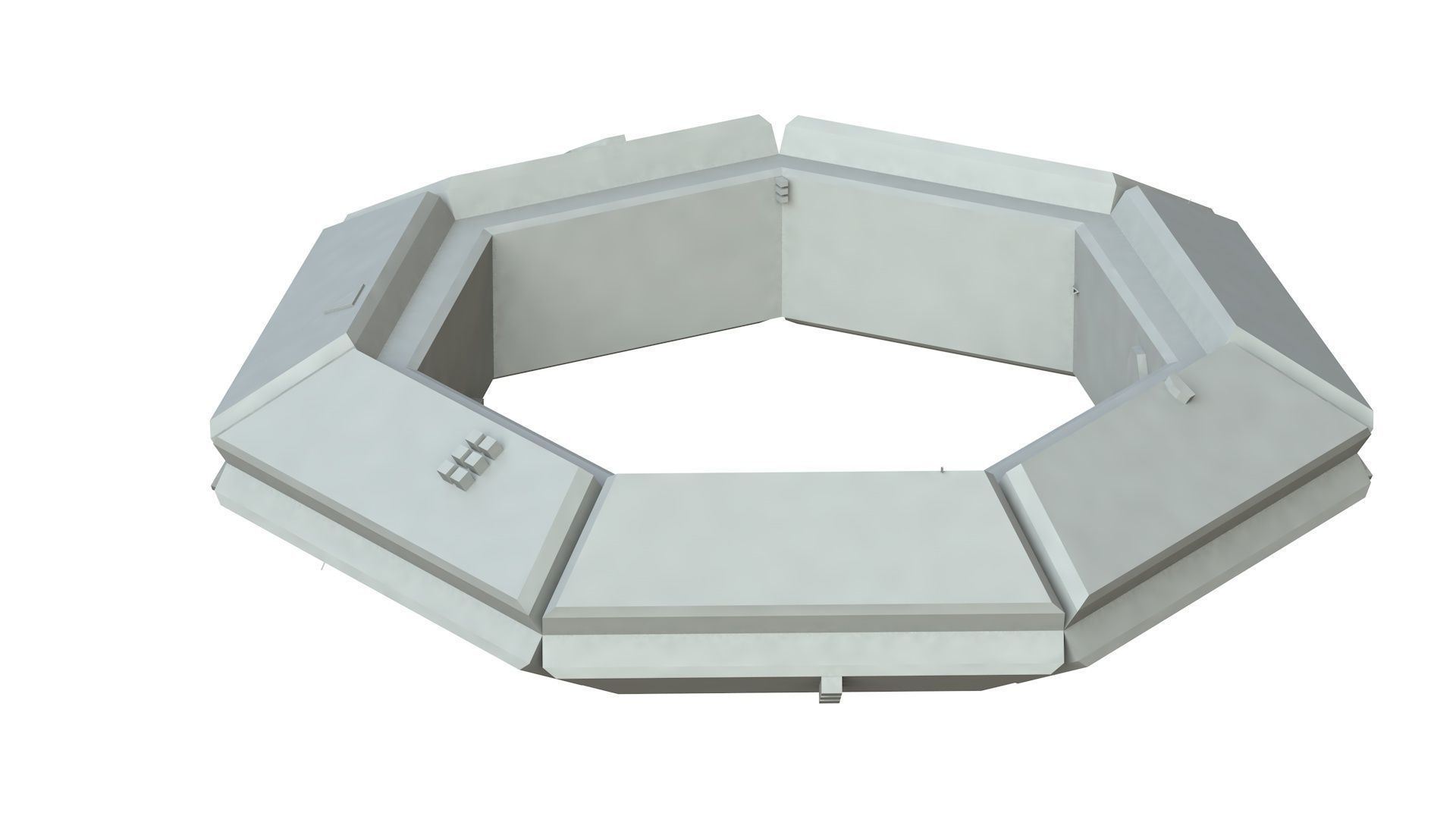 Sci Fi Object No 3955 Low Poly Low-poly 3D model_1