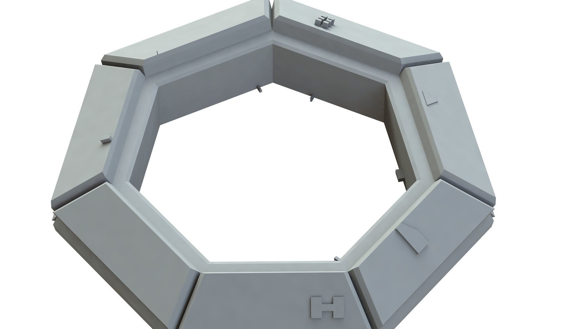 Sci Fi Object No 3955 Low Poly Low-poly 3D model_11