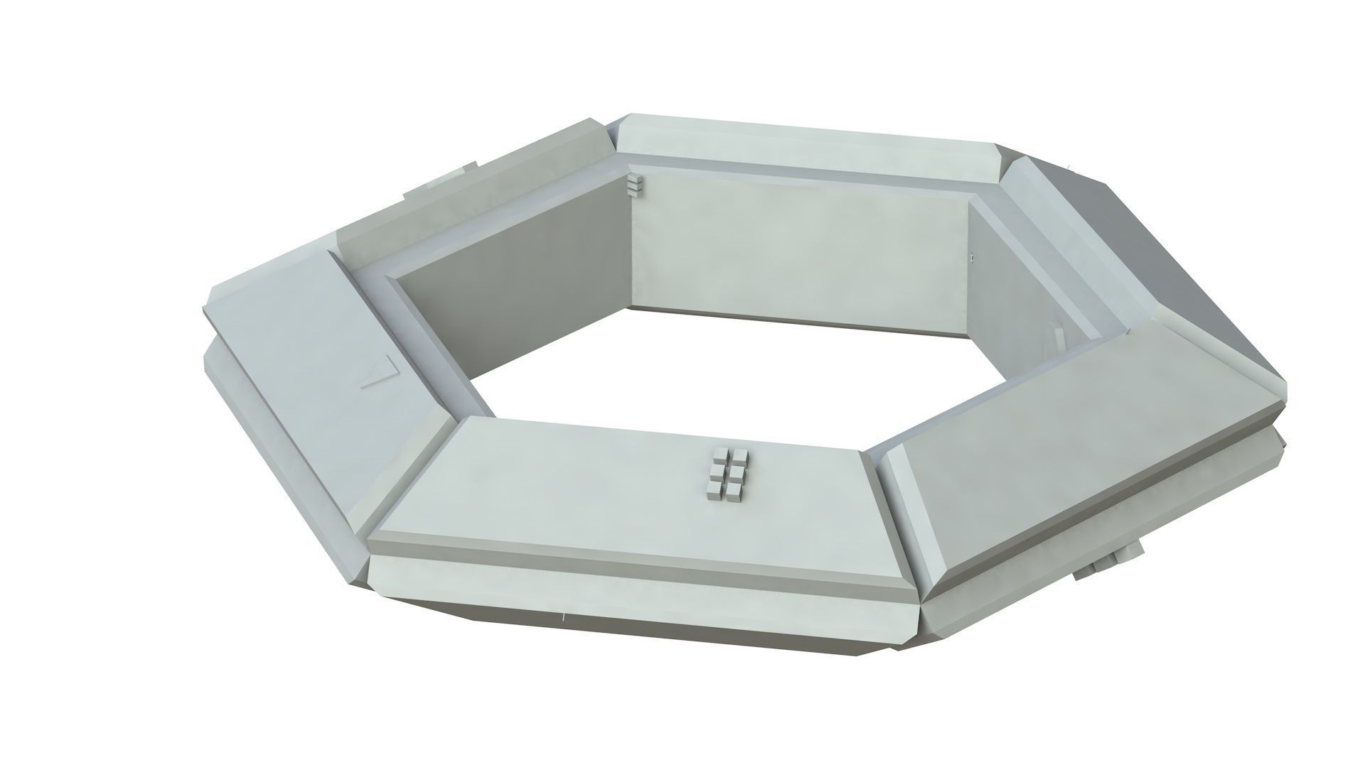 Sci Fi Object No 3917 Low Poly Low-poly 3D model_1