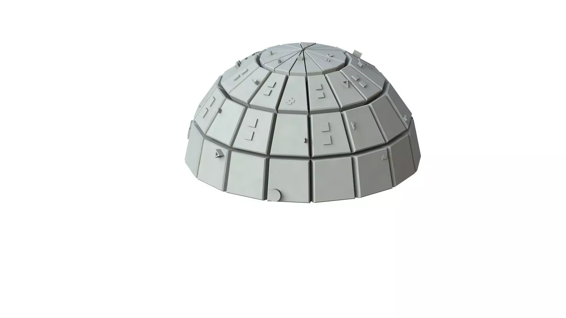 Sci Fi Object No 3836 Low Poly Low-poly 3D model_0