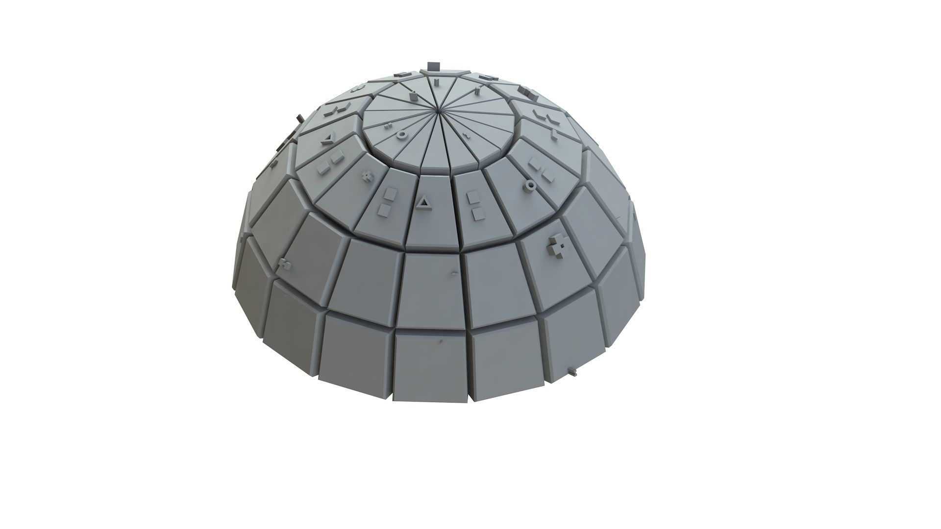 Sci Fi Object No 3836 Low Poly Low-poly 3D model_10