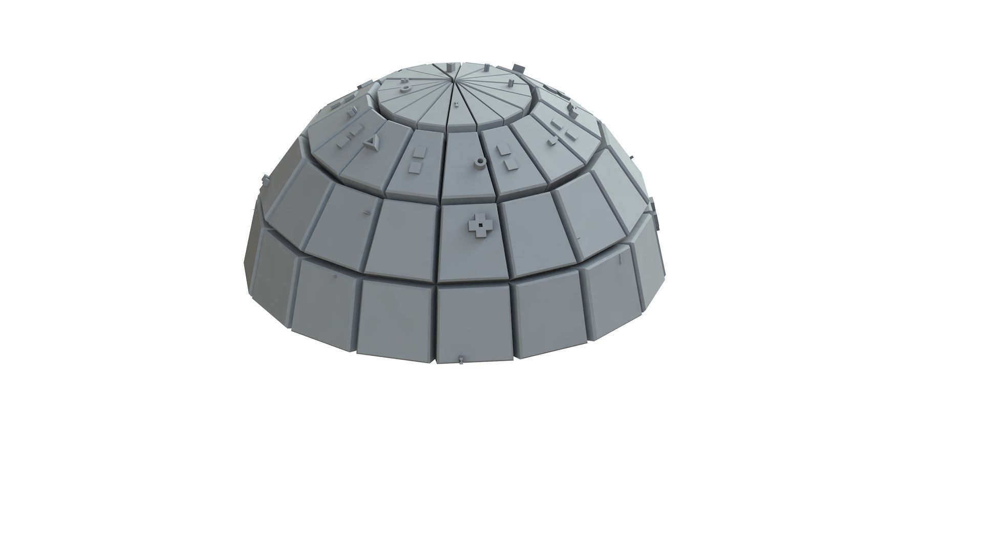 Sci Fi Object No 3836 Low Poly Low-poly 3D model_7