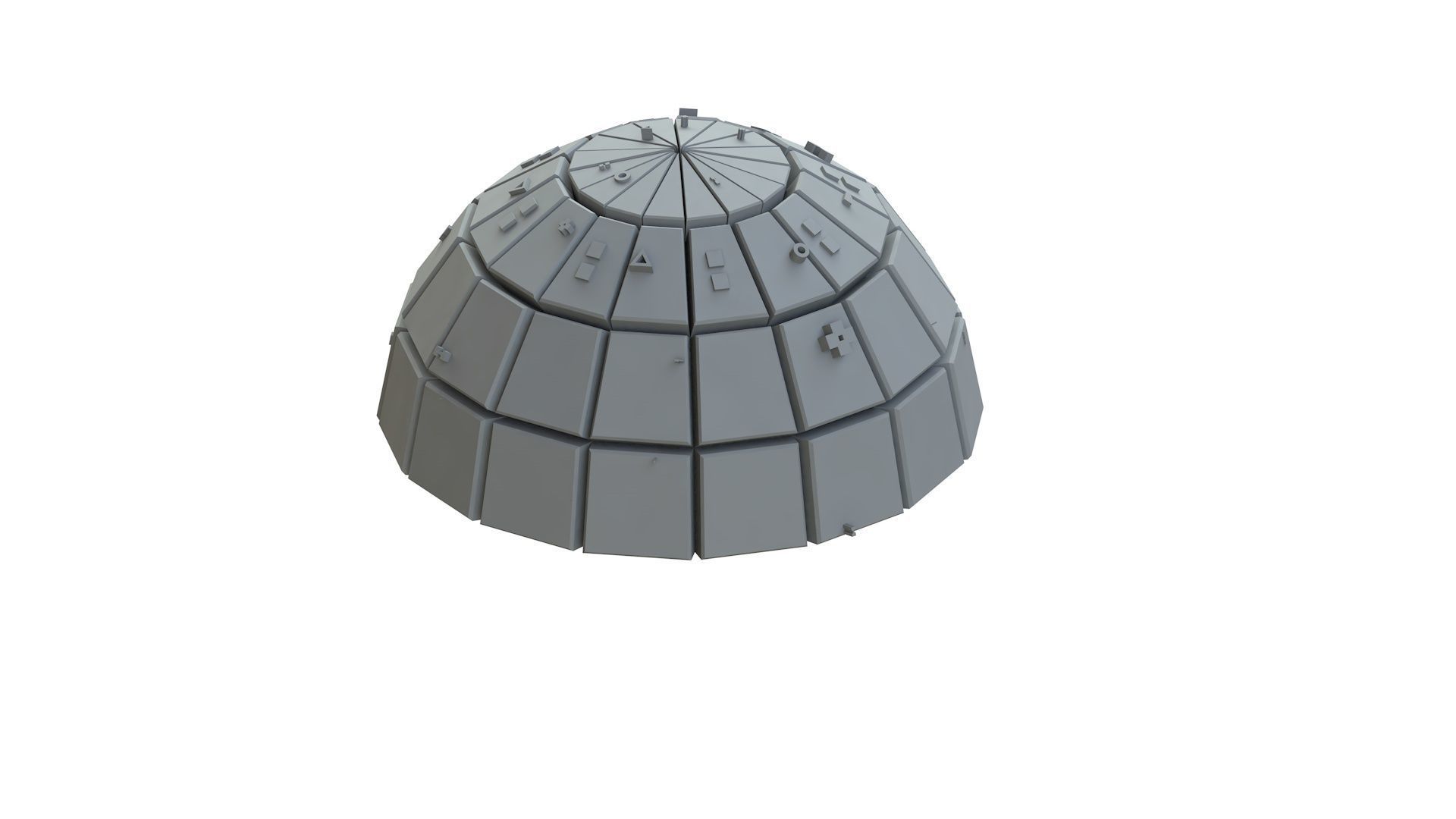 Sci Fi Object No 3836 Low Poly Low-poly 3D model_9