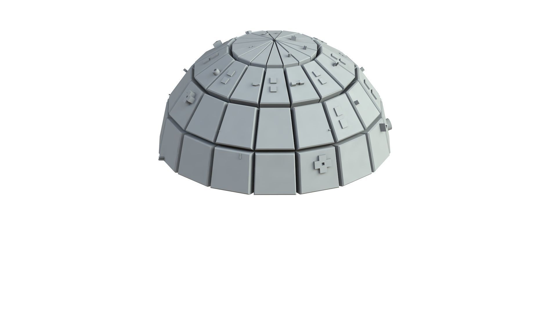 Sci Fi Object No 3836 Low Poly Low-poly 3D model_4
