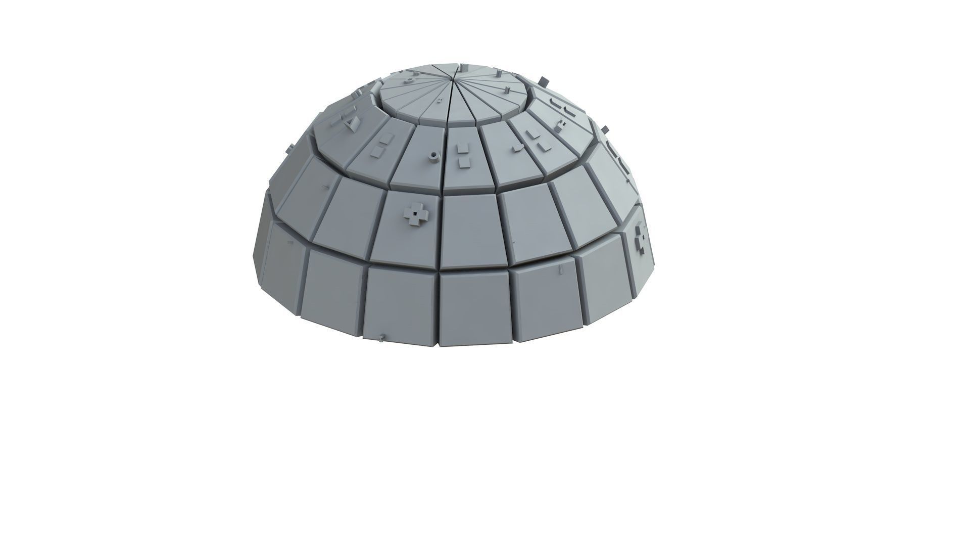 Sci Fi Object No 3836 Low Poly Low-poly 3D model_6