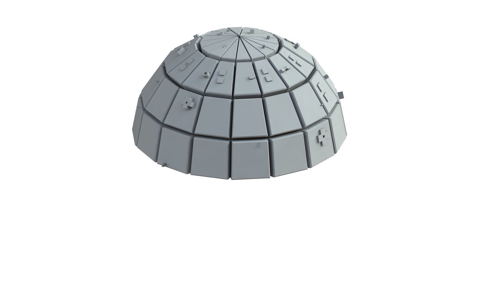 Sci Fi Object No 3836 Low Poly Low-poly 3D model_5