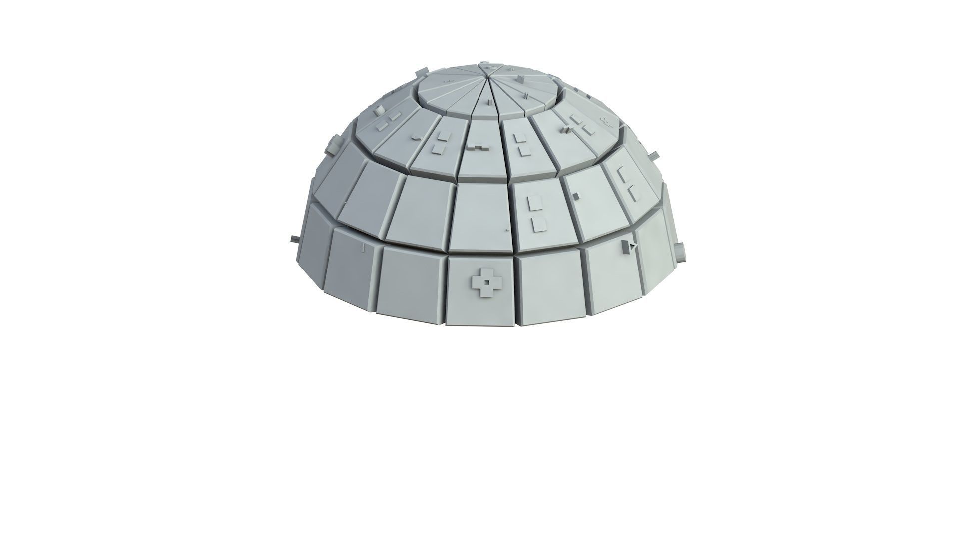 Sci Fi Object No 3836 Low Poly Low-poly 3D model_3