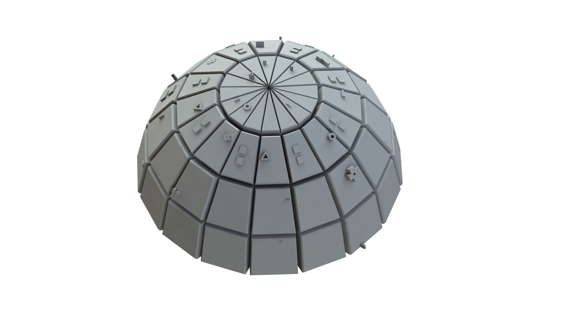 Sci Fi Object No 3836 Low Poly Low-poly 3D model_11