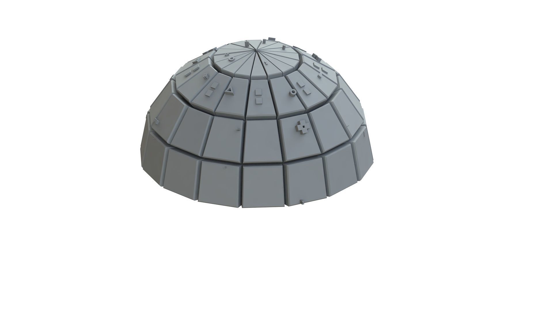 Sci Fi Object No 3836 Low Poly Low-poly 3D model_8