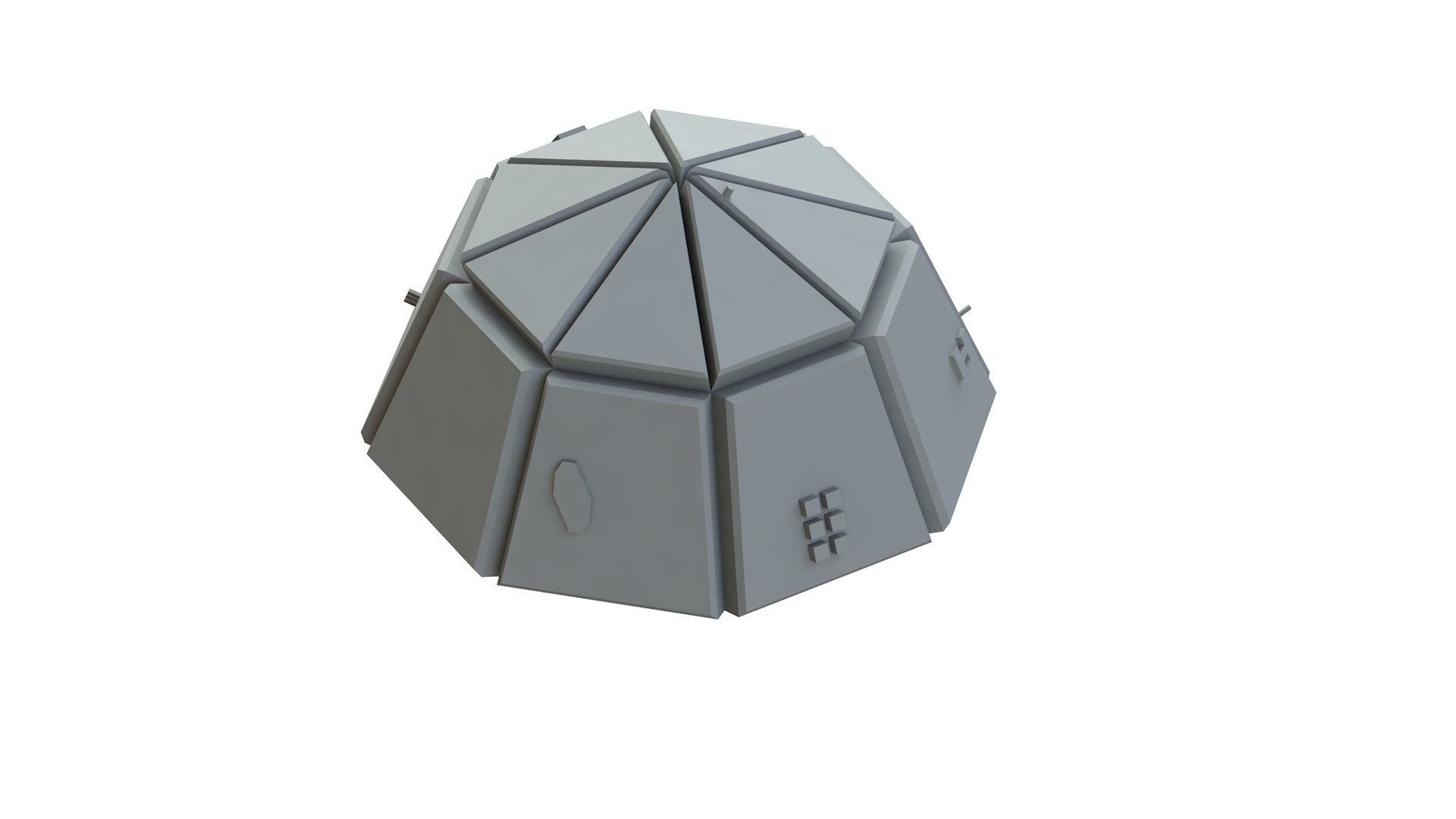 Sci Fi Object No 3712 Low Poly Low-poly 3D model_10