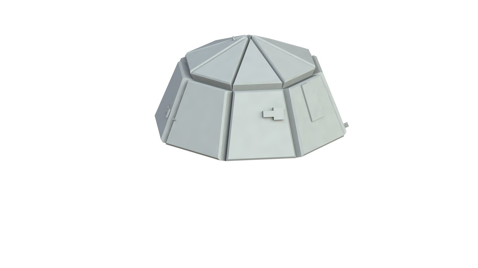 Sci Fi Object No 3712 Low Poly Low-poly 3D model_2