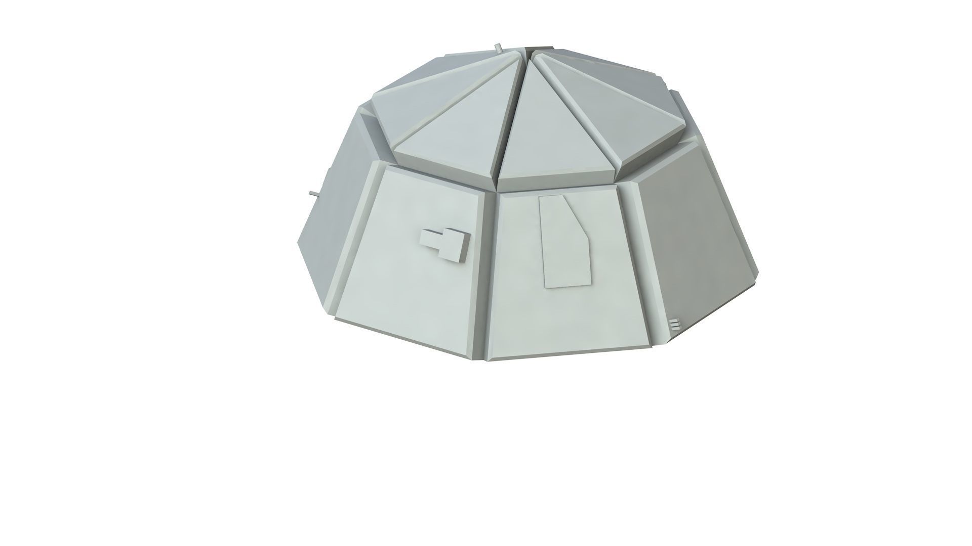 Sci Fi Object No 3712 Low Poly Low-poly 3D model_1