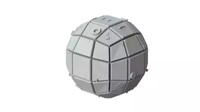 Sci Fi Object No 3642 Low Poly