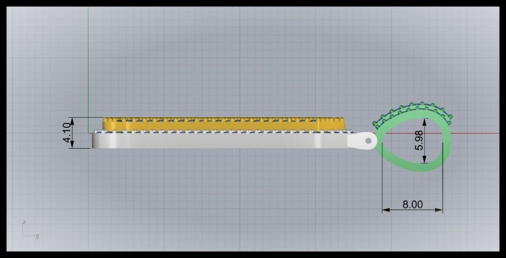 A DOUBLE CURVED FONT  3D print model_9