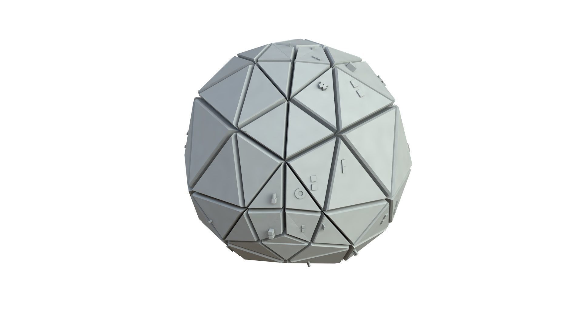 Sci Fi Object No 3566 Low Poly Low-poly 3D model_3