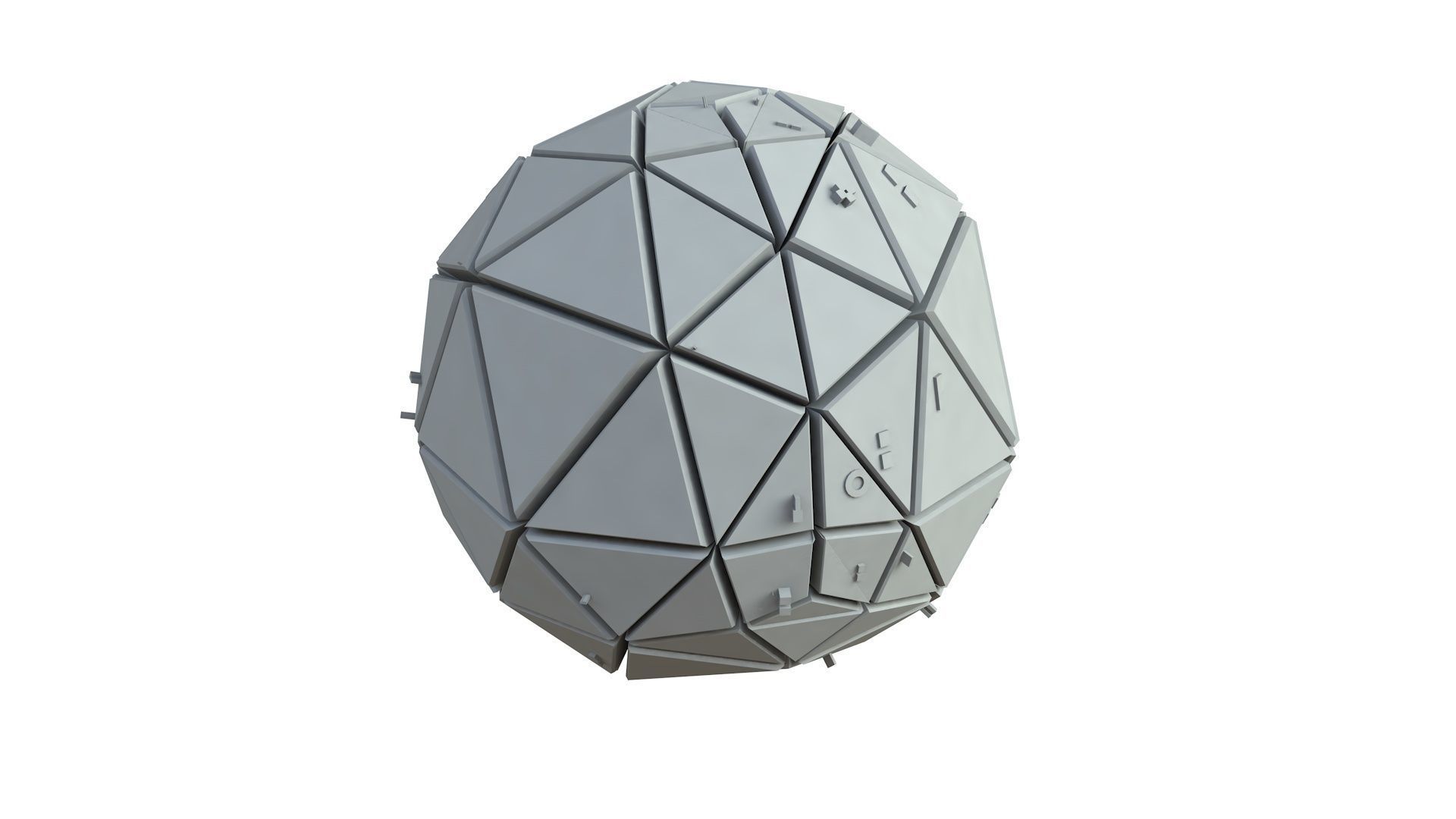 Sci Fi Object No 3566 Low Poly Low-poly 3D model_4