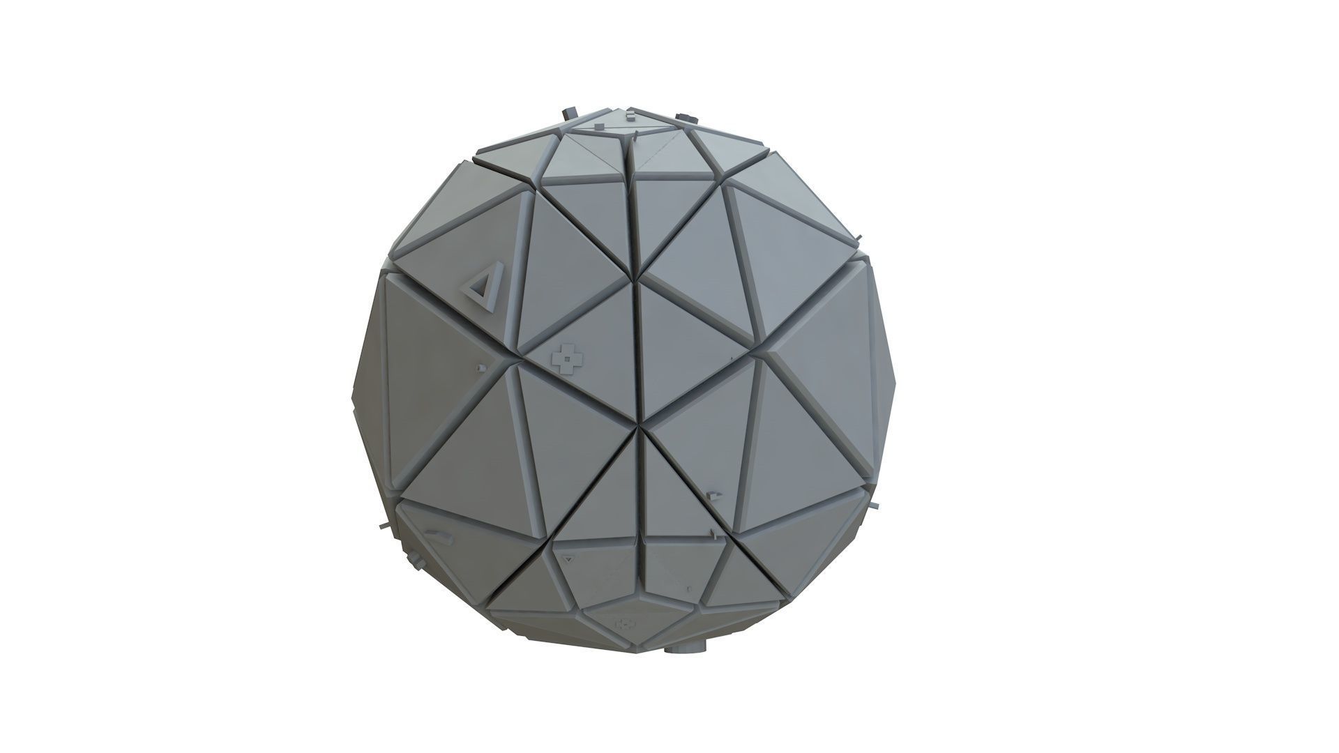 Sci Fi Object No 3566 Low Poly Low-poly 3D model_9