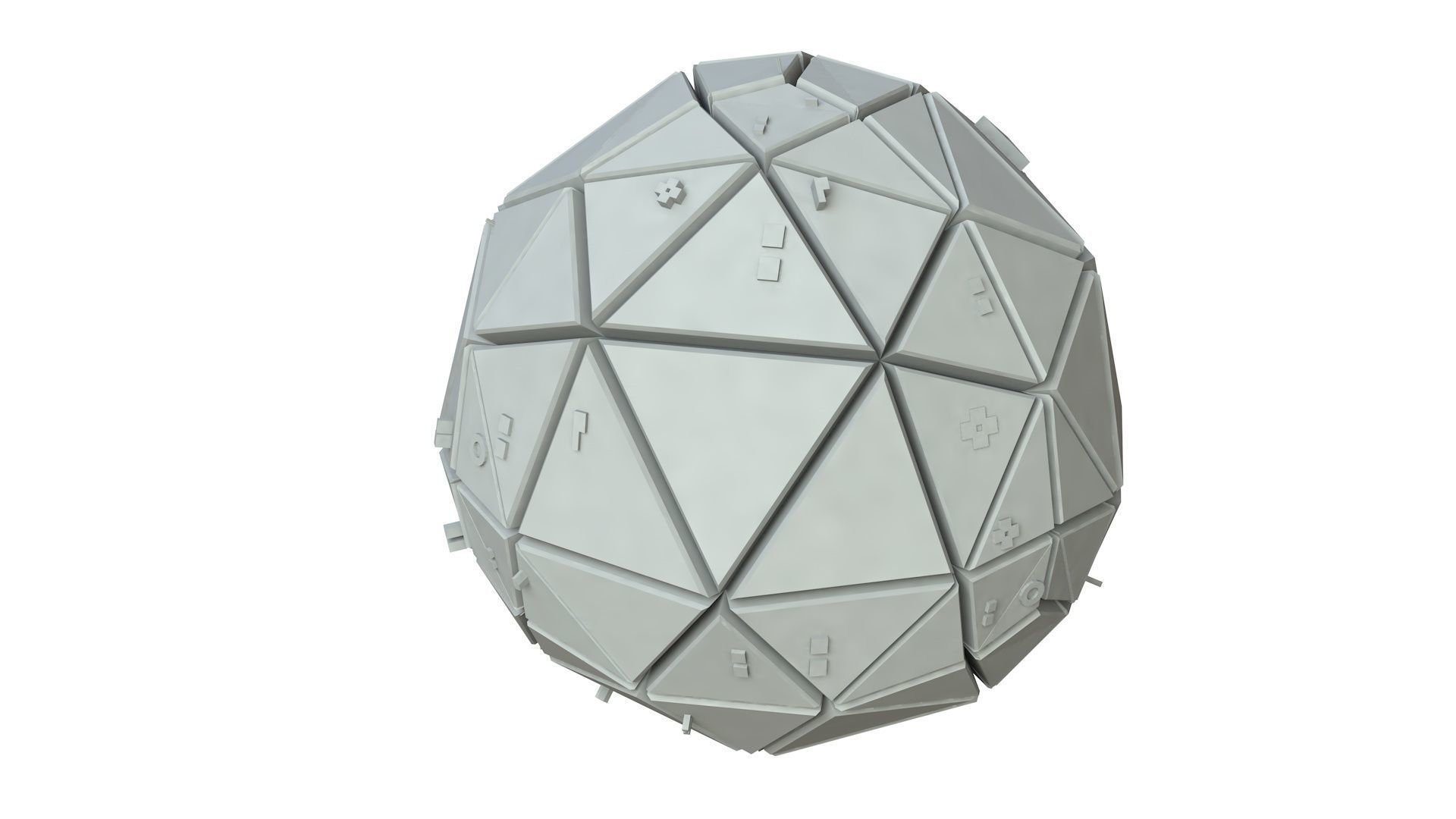 Sci Fi Object No 3566 Low Poly Low-poly 3D model_1