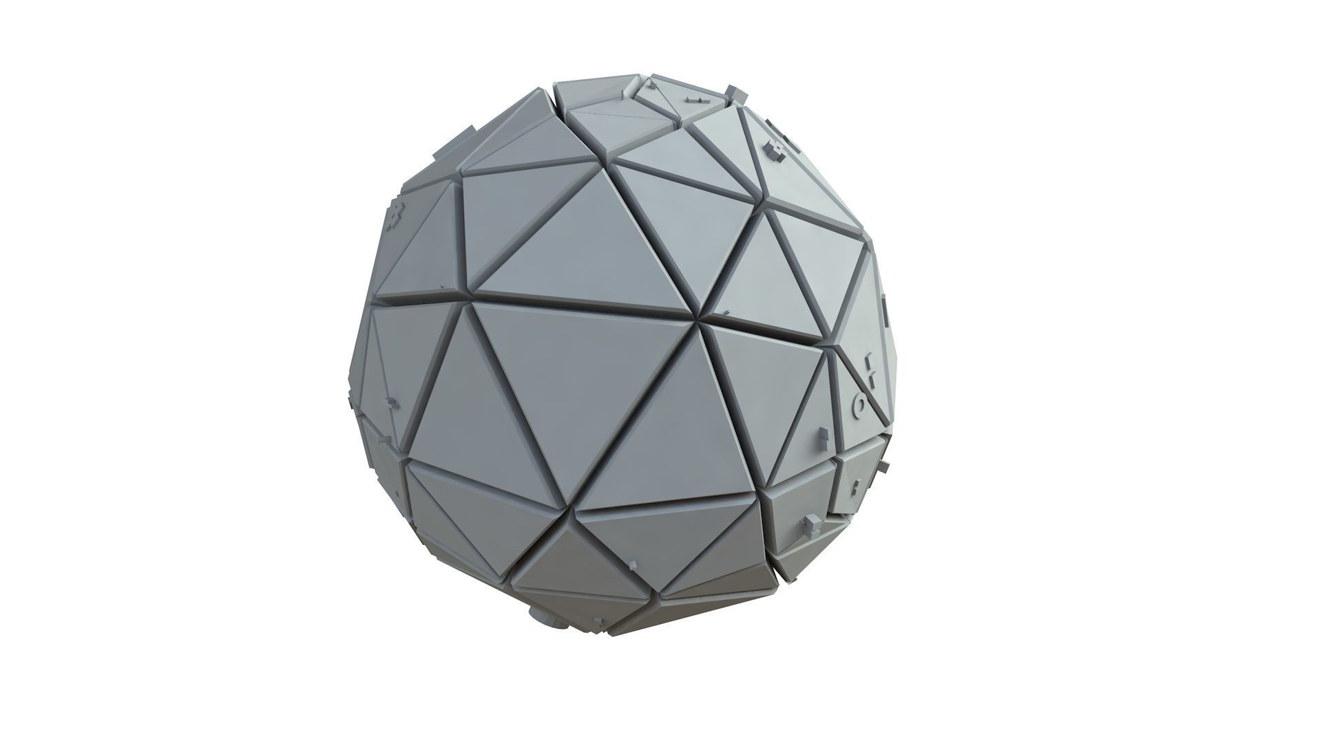 Sci Fi Object No 3566 Low Poly Low-poly 3D model_5